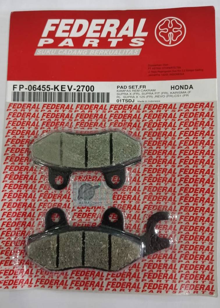 Kampas Cakram Depan Supra X - Fit - Fit New - X 125 / Karisma / Tiger Lama / Revo 100 / CS1 / NSR150 / Megapro Lama