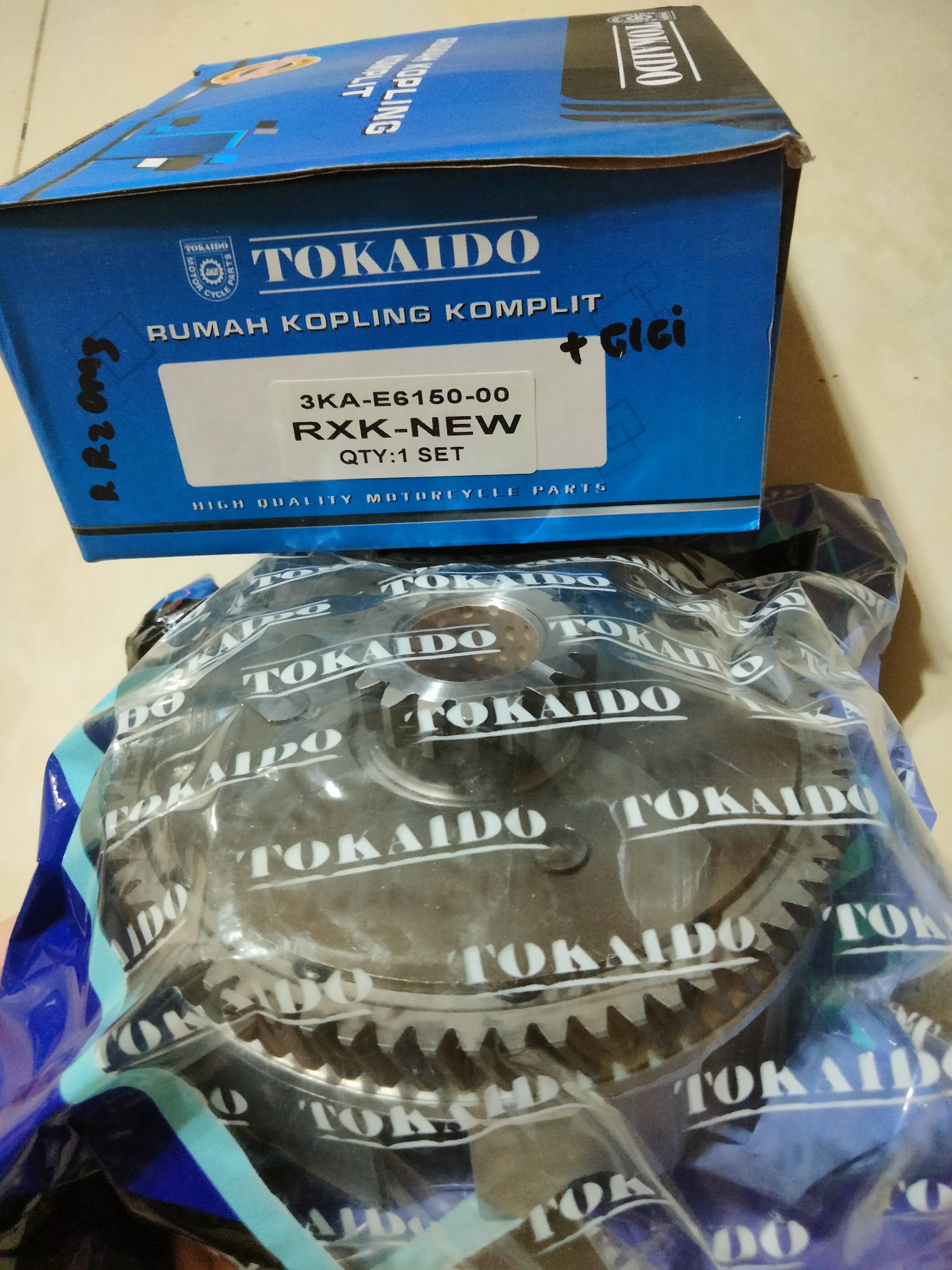 Rumah Kampas Kopling Rxking Lama - New (Aluminium) + Gigi Primary (3KA-E6150-00)