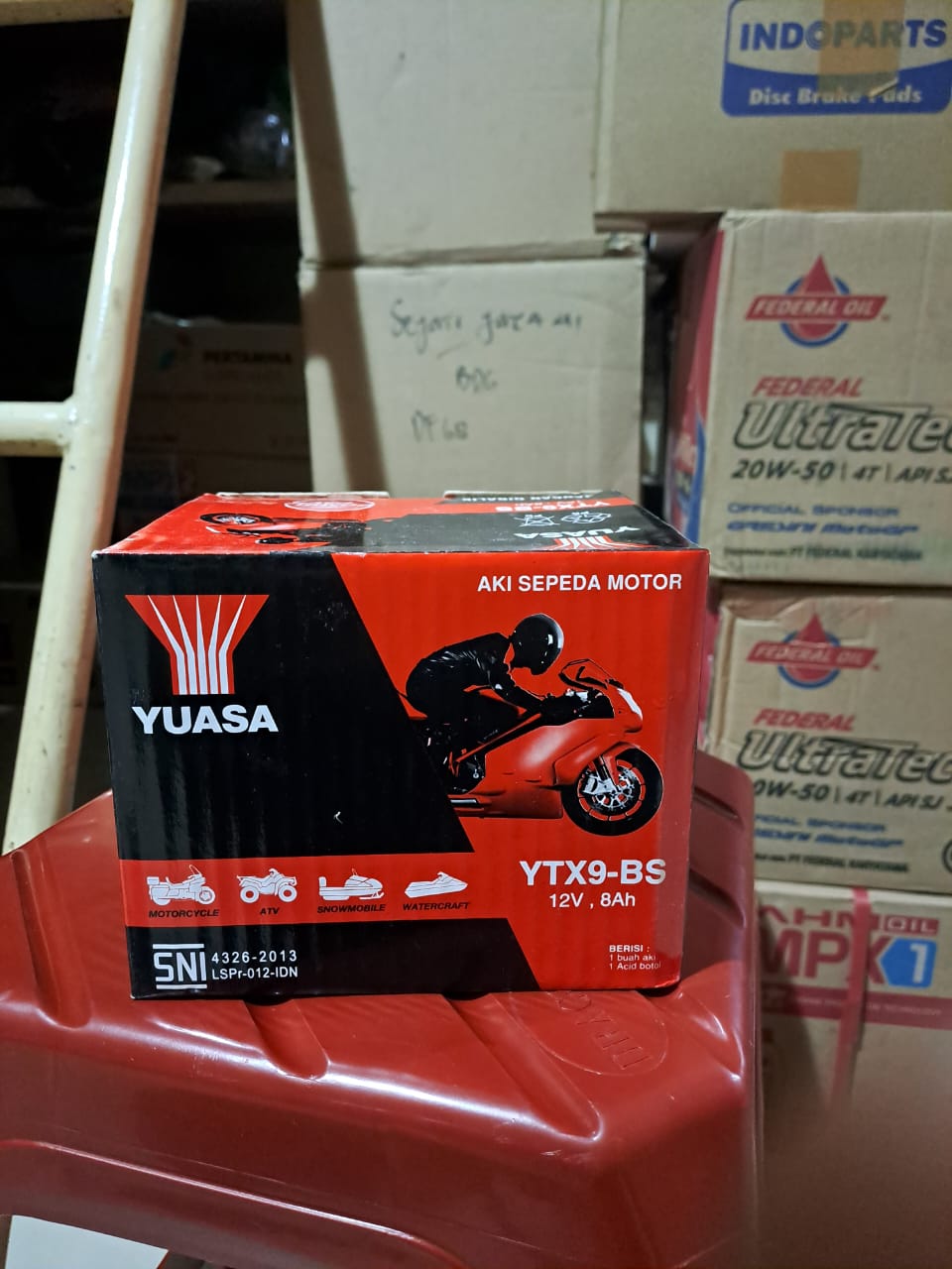 Aki Kawasaki Ninja (YTX9-BS / YTX9BS) 12V 8AH