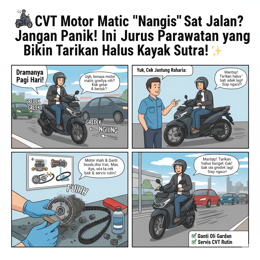CVT Motor Matic "Nangis" Saat Jalan? Jangan Panik! Ini Jurus Perawatan yang Bikin Tarikan Halus Kayak Sutra! ✨
