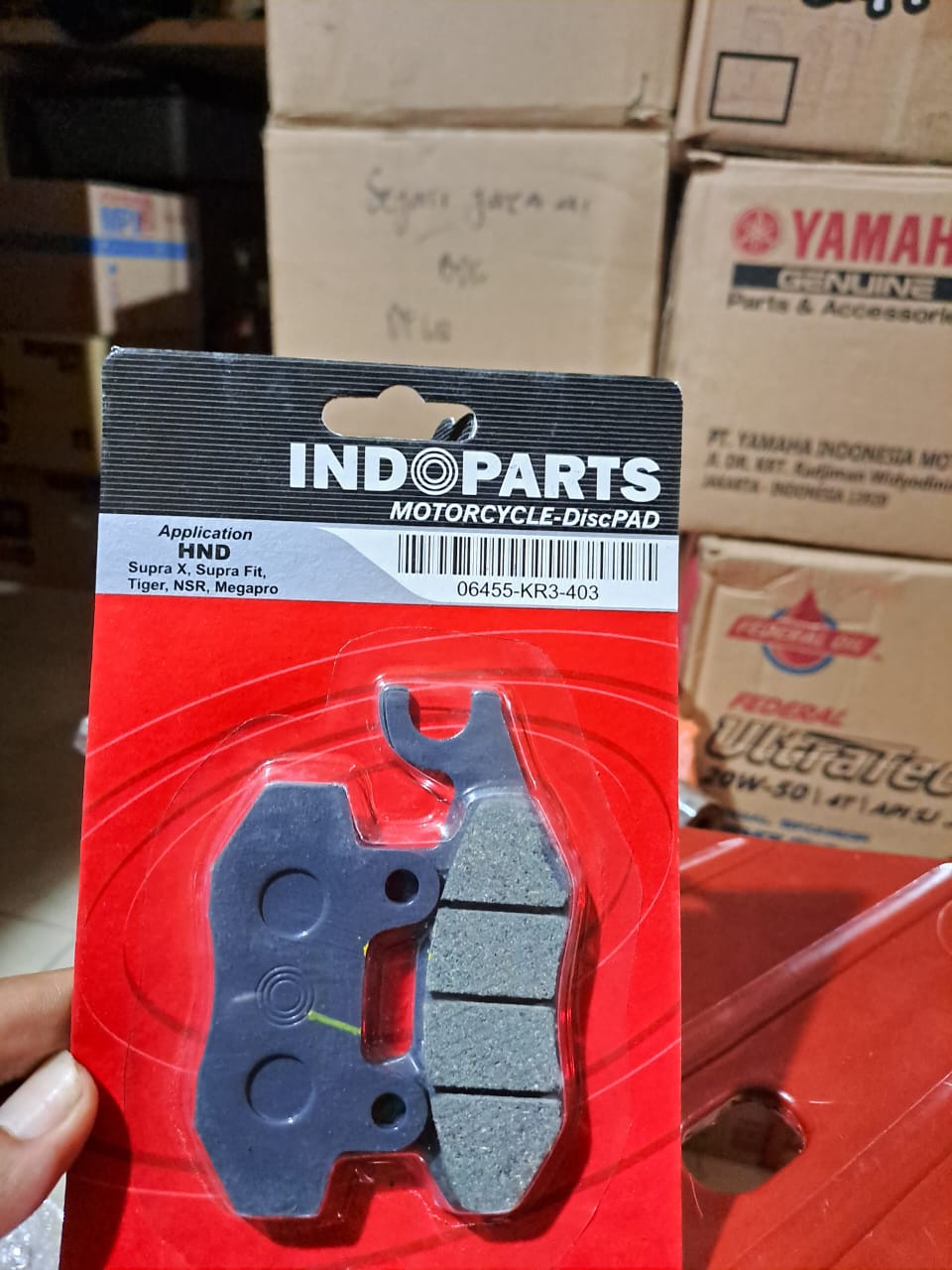Kampas Cakram Depan Supra X -Fit -Fit New -X 125 / Karisma / Tiger Lama /Revo 100/CS1/NSR150/Megapro Lama (06455-KR3-403