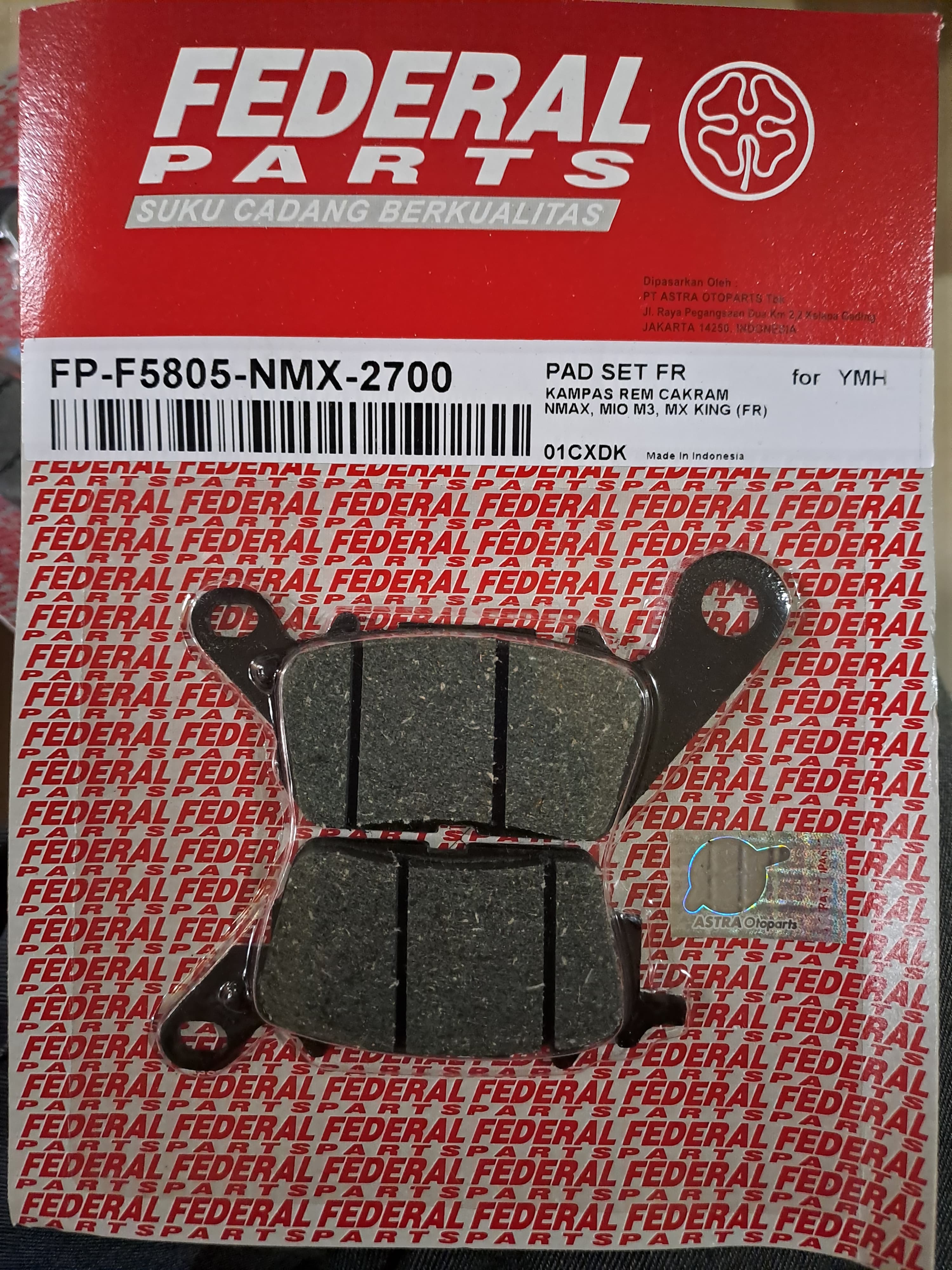 Kampas Cakram Depan Jupiter MX King / Mio M3 - Z - S - Soul GT125 / NMax / Aerox 155 / Lexi 