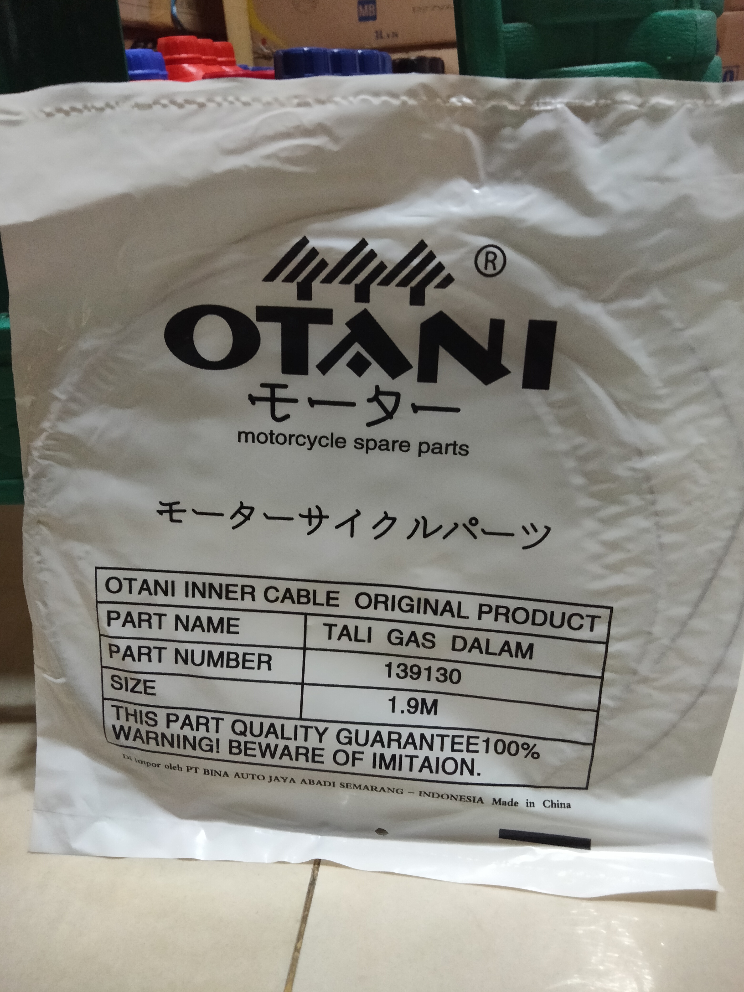 Isi Tali Gas 1,9 Meter