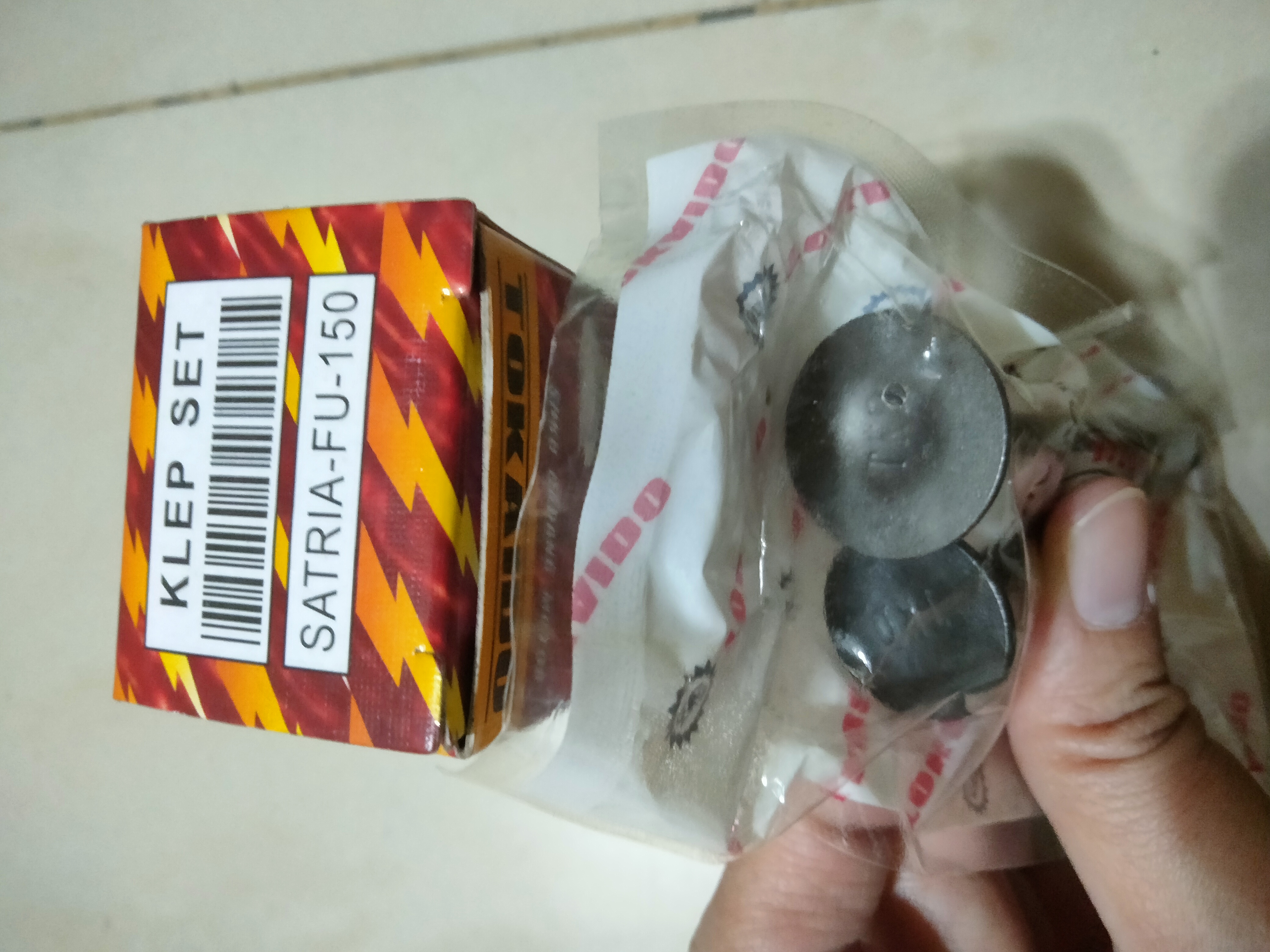 Klep Set IN/EX Satria FU150 (1 PSG = 2 BH)