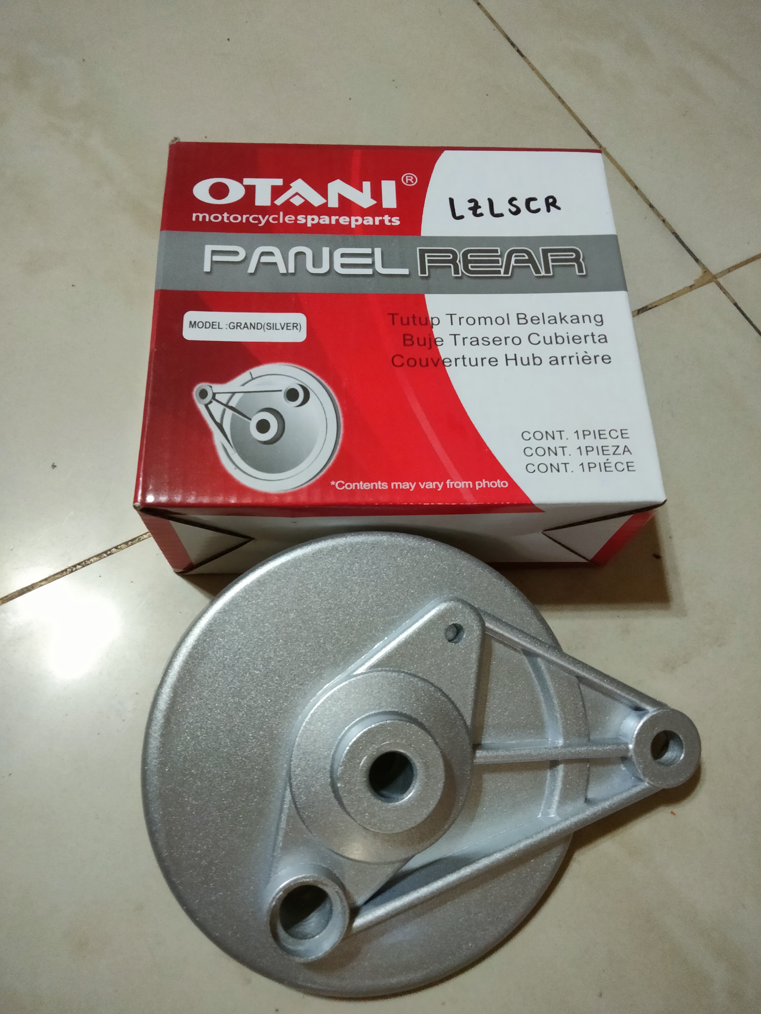 Tutup Tromol Belakang Grand / Supra - X - Fit Lama (Silver)