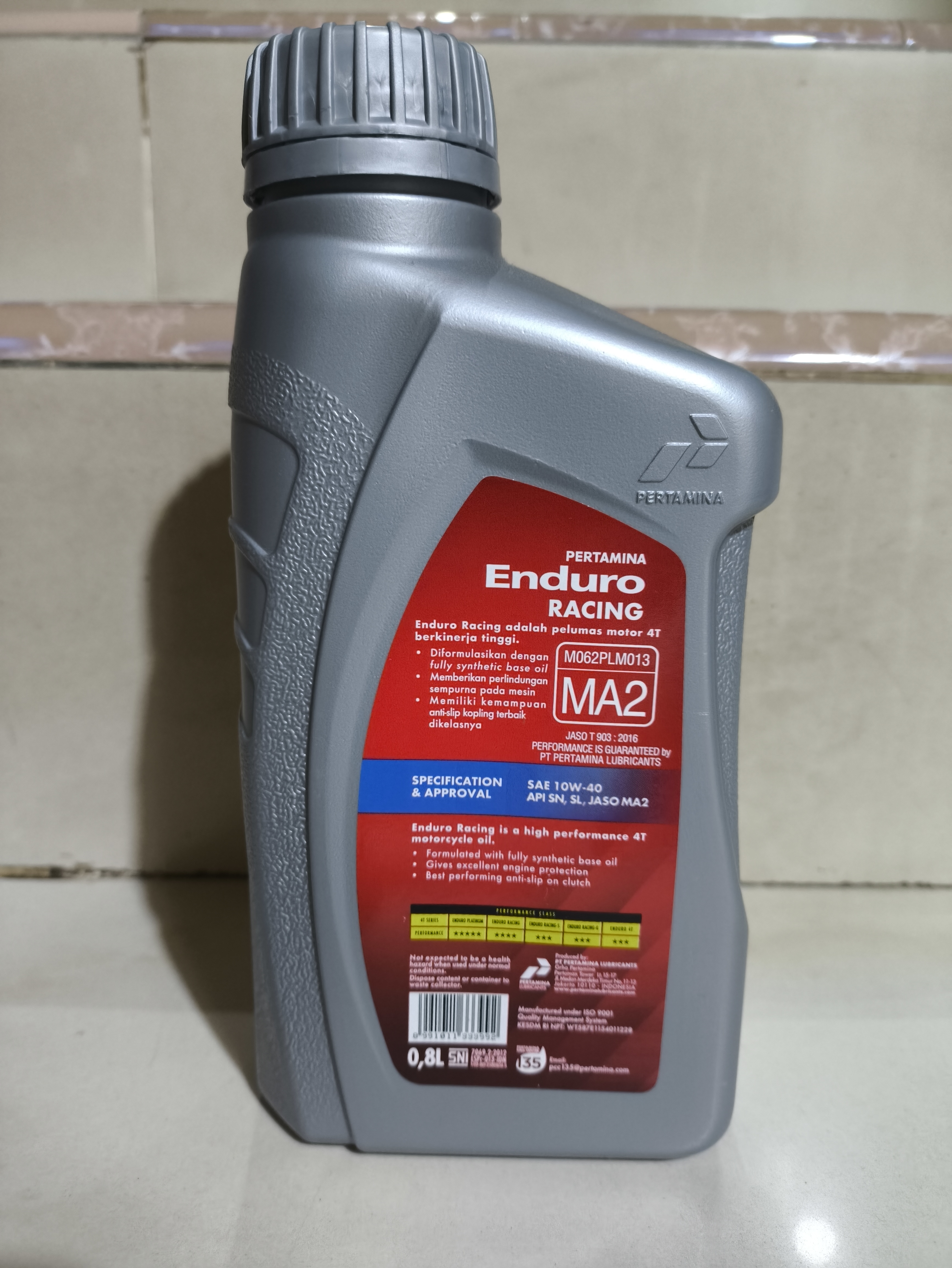 Oli Enduro Racing 10W-40 4T 0.8 L MA2